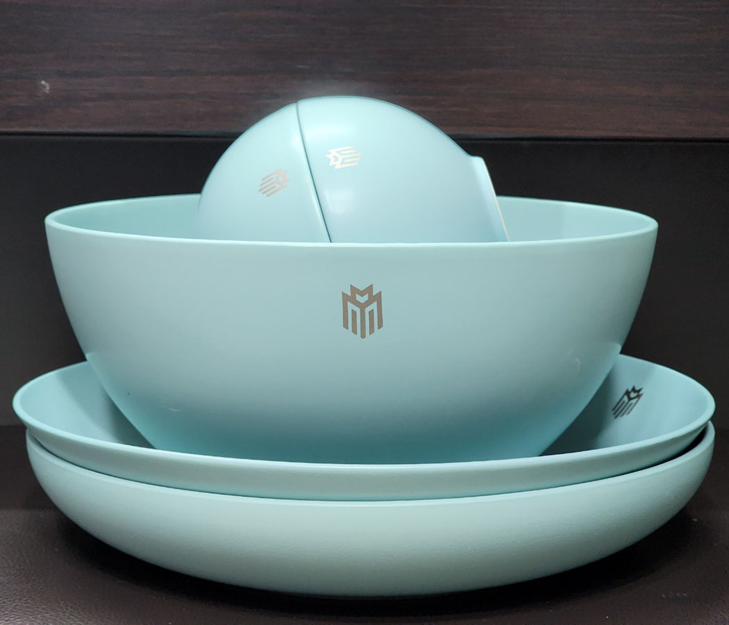 in logo bộ chén dĩa gốm sứ